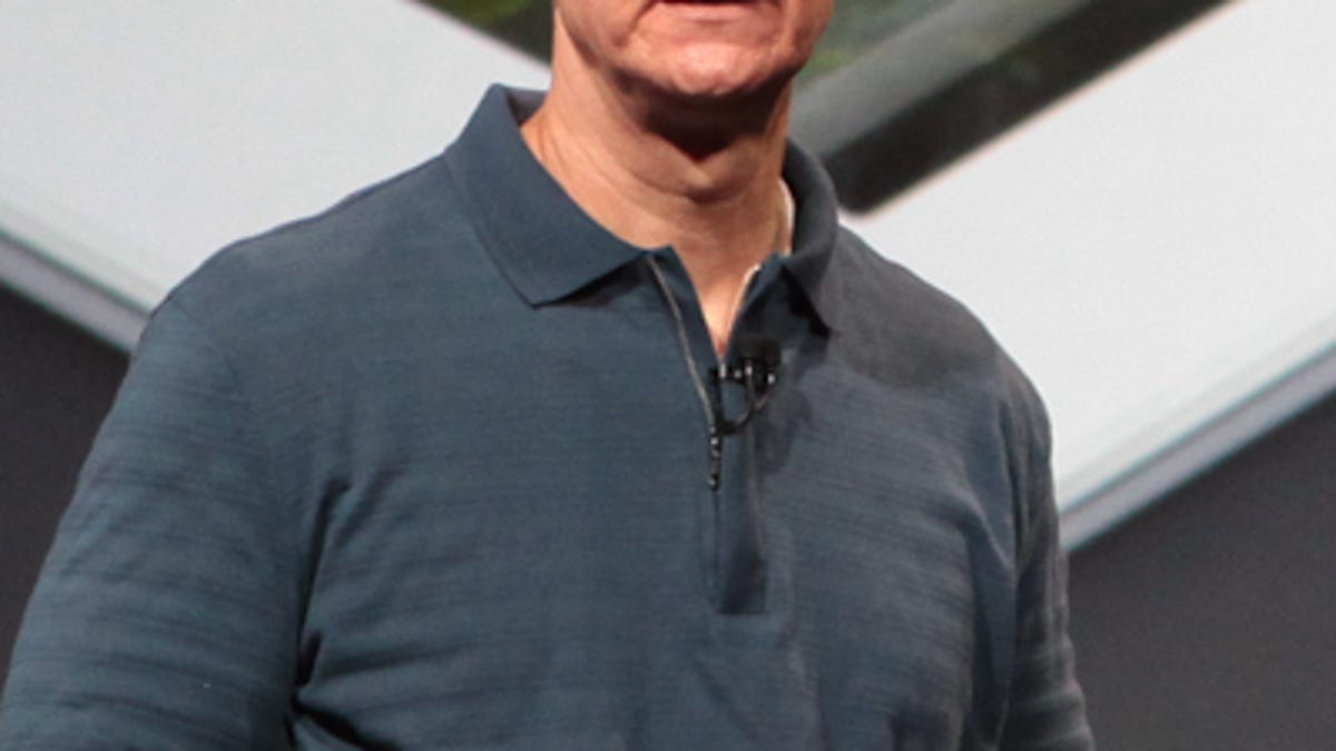 Apple CEO Tim Cook at an Apple event last year.