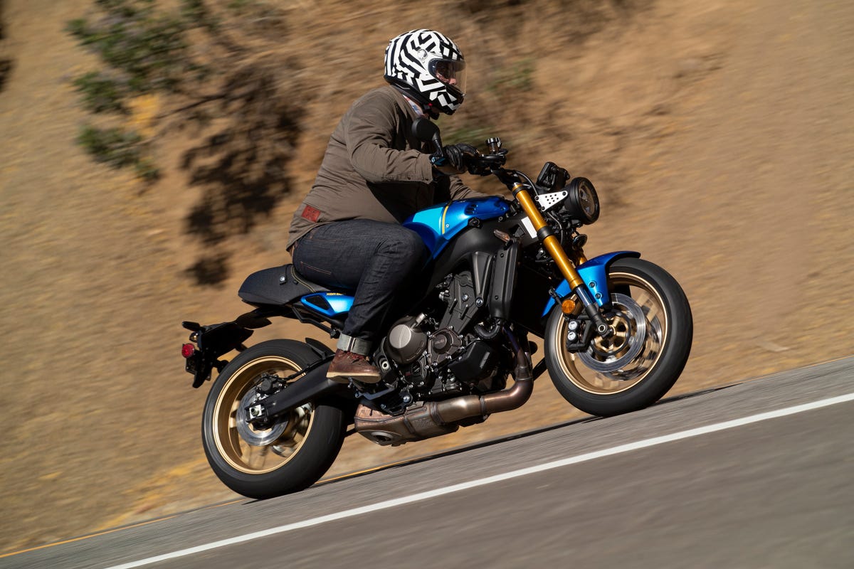 2022 Yamaha XSR 900 on a canyon road