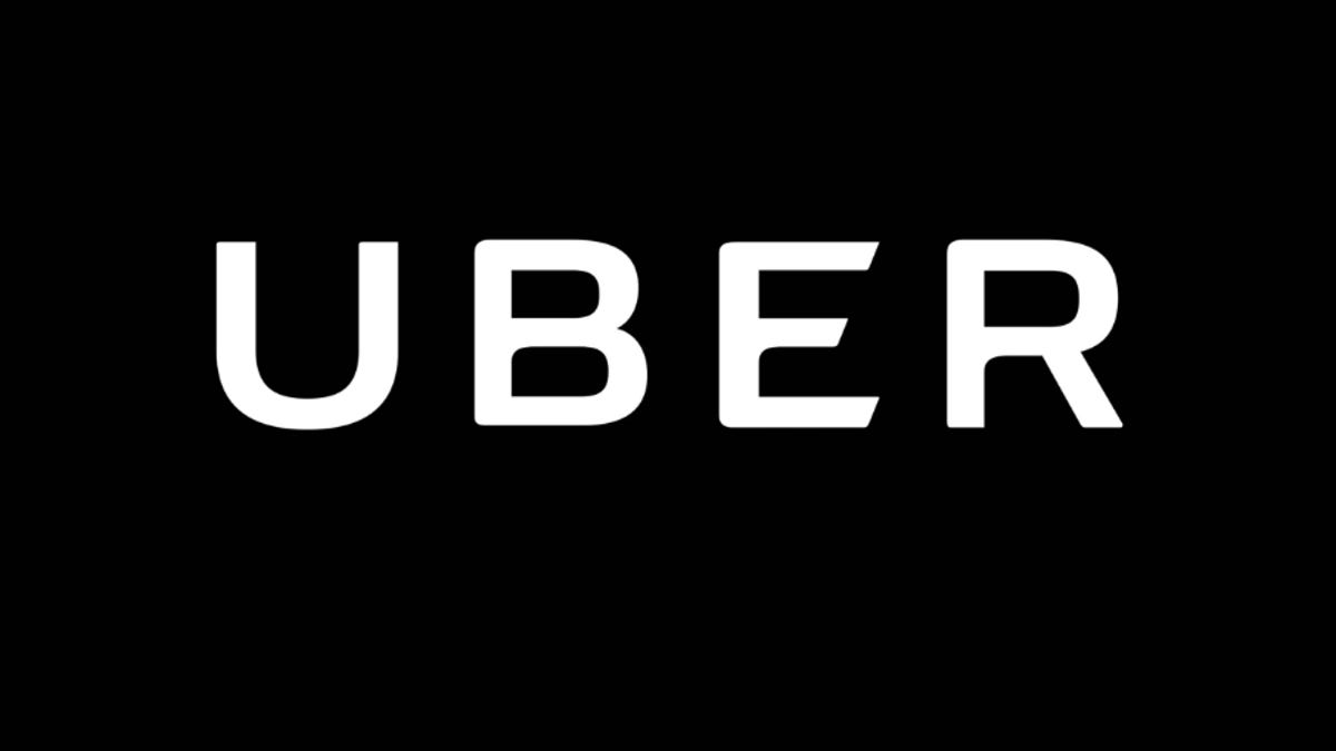 The Uber logo, which is the word Uber in white on a black background. Uber's apps went down Thursday, several Twitter users complained. The company replied that the issue is resolved. 