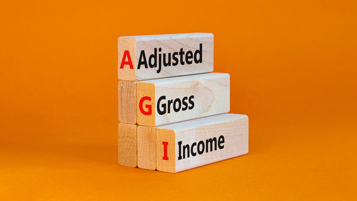 Adjusted Gross Income written on wooden blocks