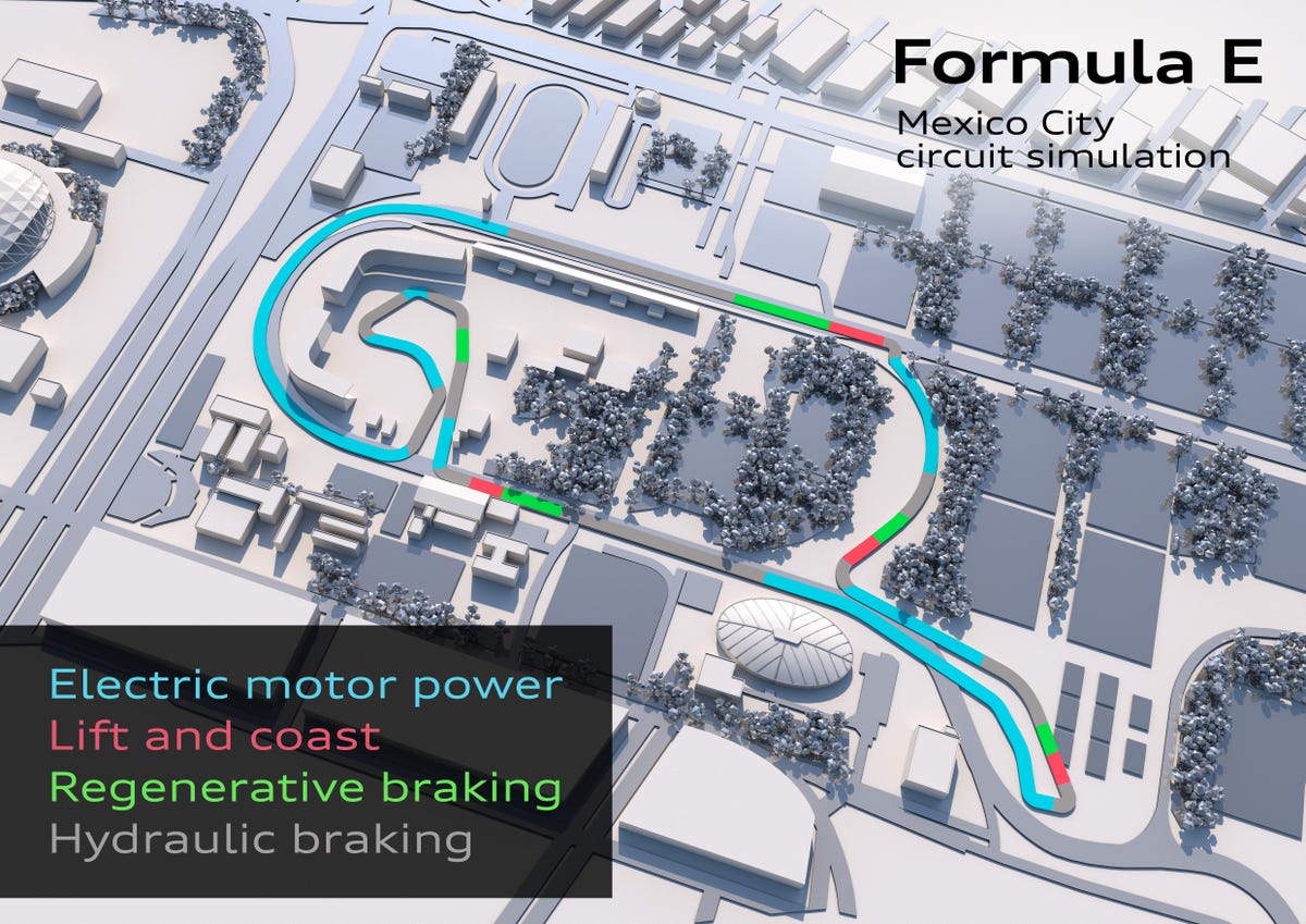 Audi Formula E circuit simulation