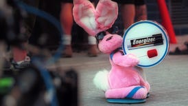 The filming of an Energizer Bunny Commercial