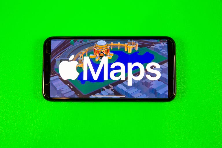 Maps logo on a smartphone