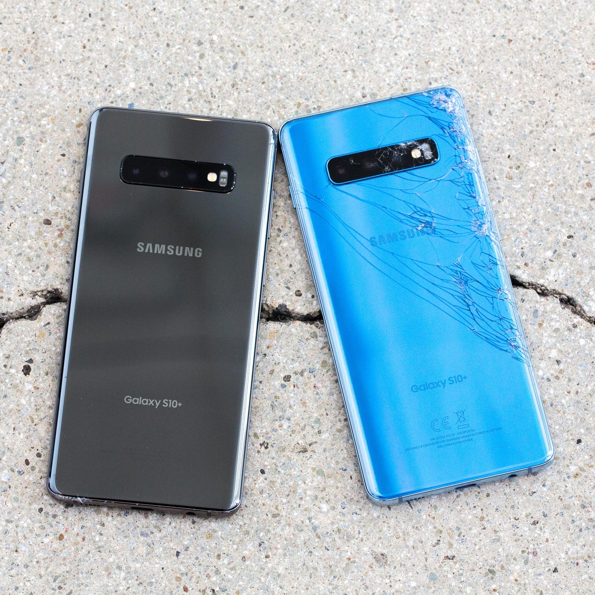 Bloody Serviceable Addition Galaxy S10 Plus ceramic vs. glass: Which phone survived our drop test? -  CNET