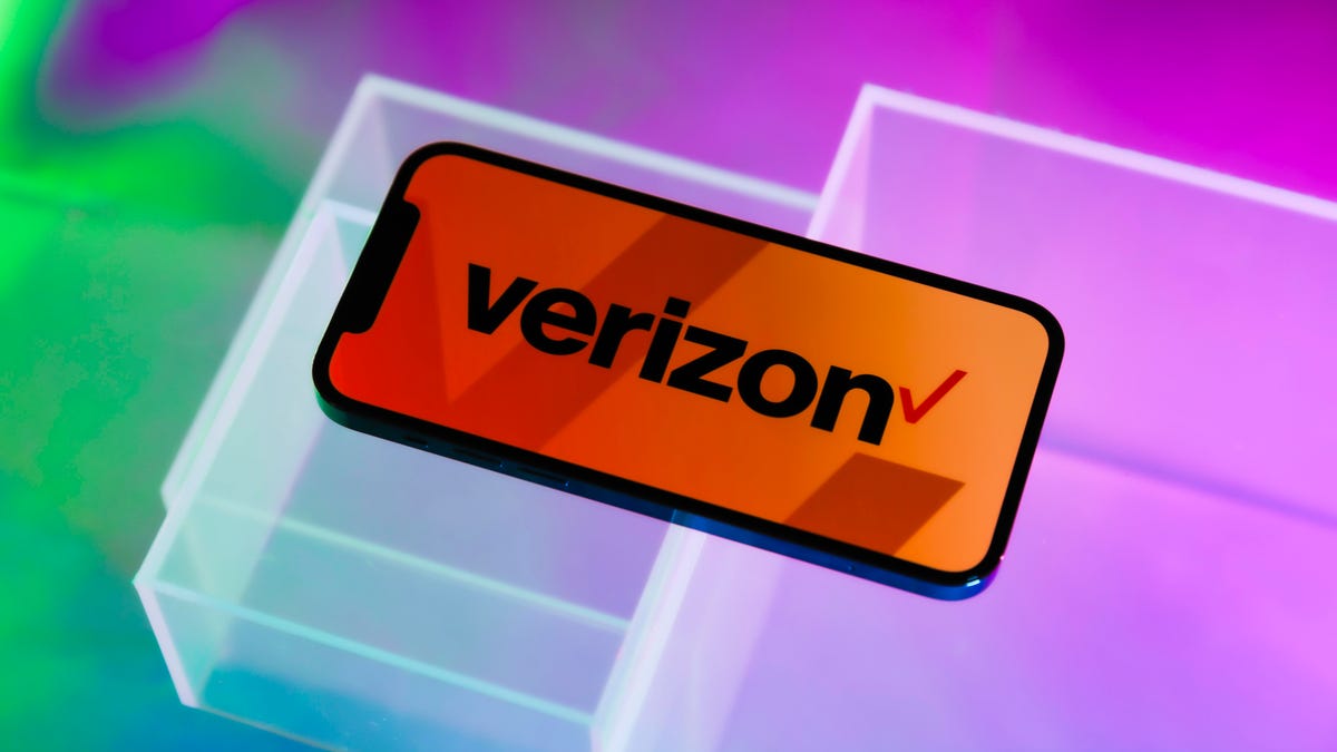 Verizon wireless logo on a phone