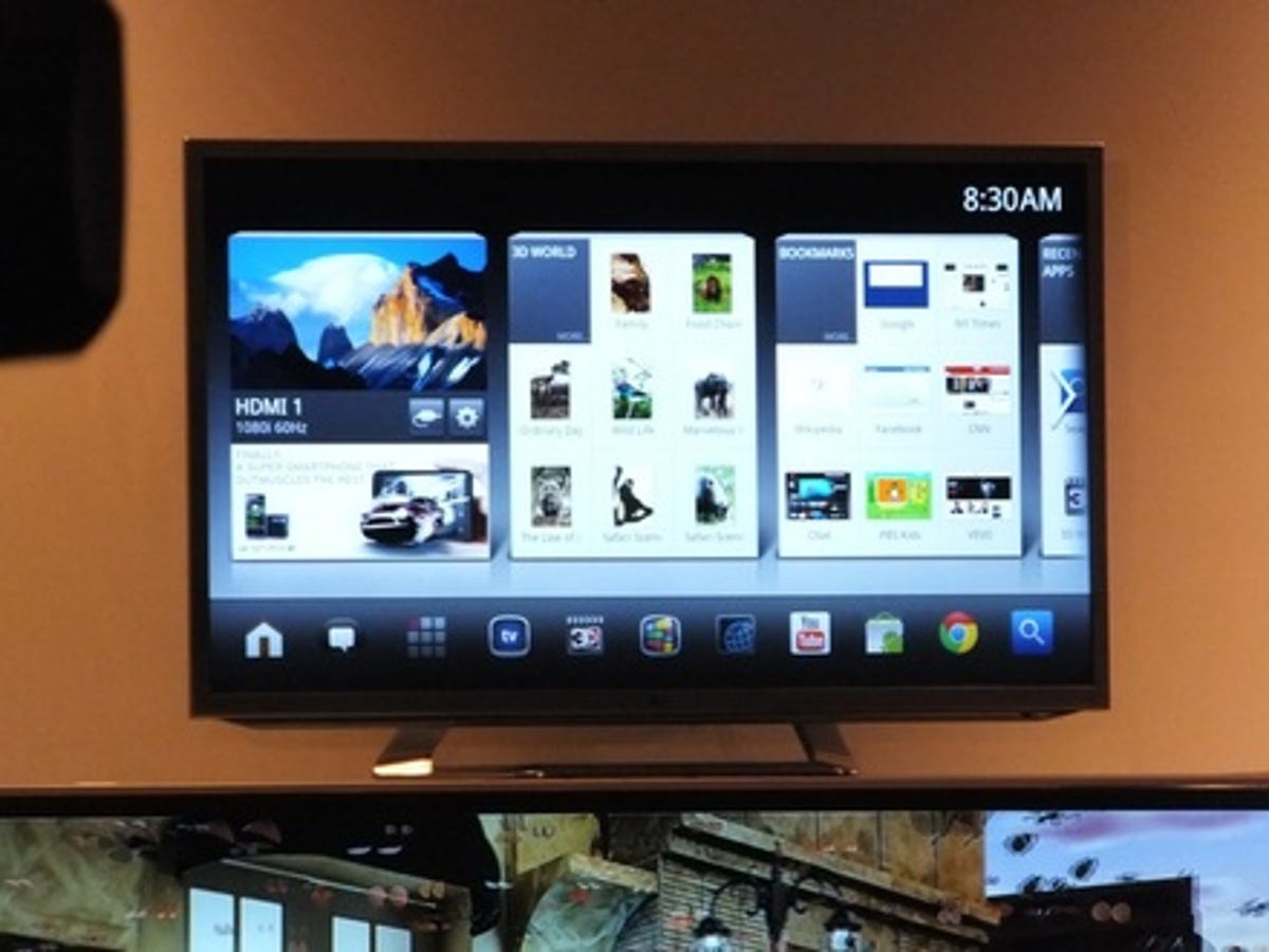 LG Google TV Android interface