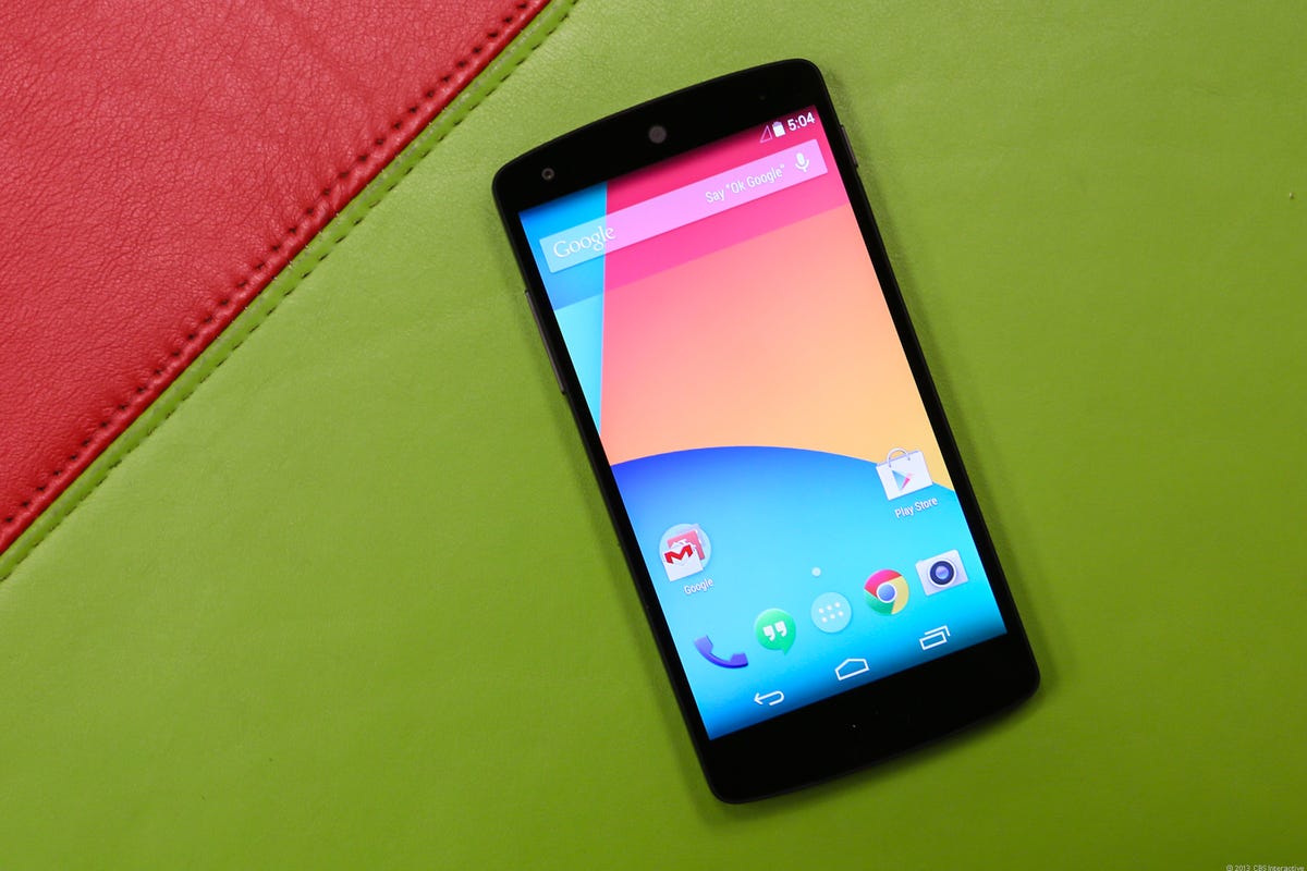 The LG-built Google Nexus 5 is the debut phone for Android 4.4, aka KitKat, which brings new Web standards to software programmers.