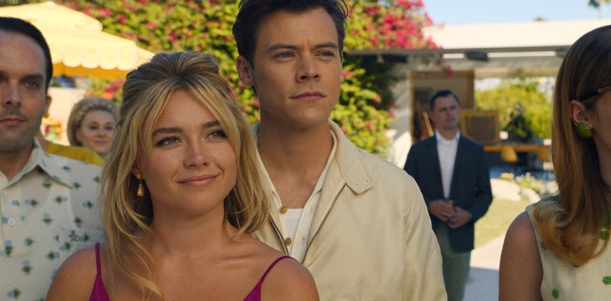 Florence Pugh and Harry Styles in Don't Worry Darling.