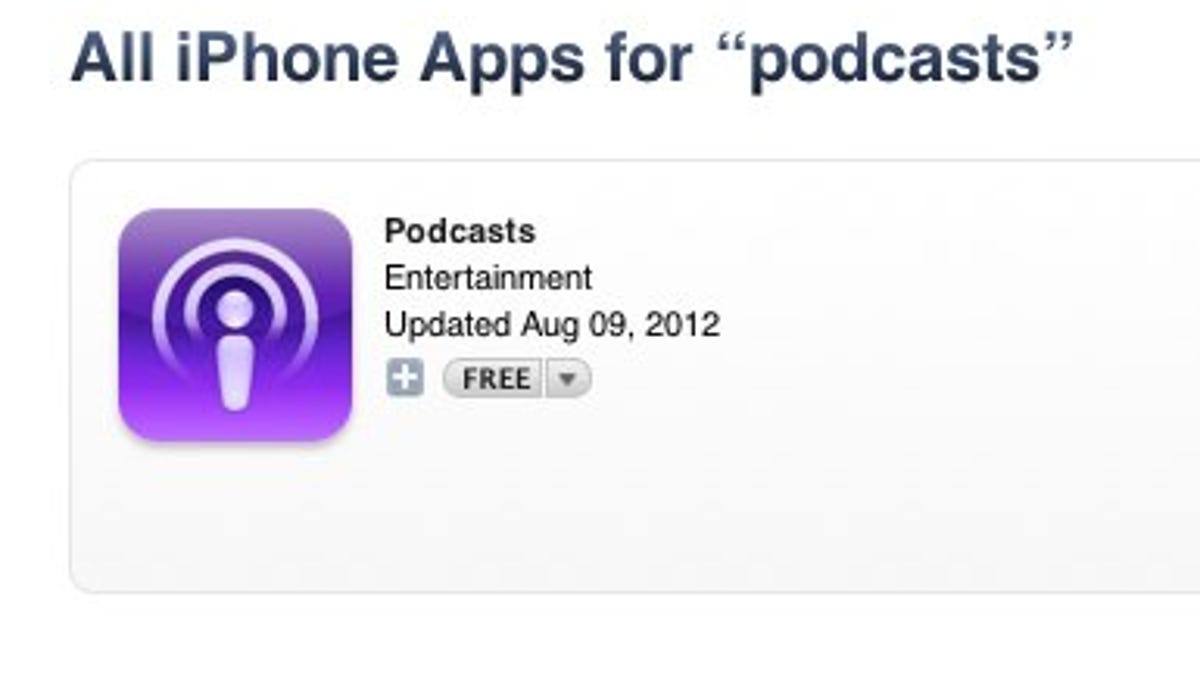 Where are all of the podcast apps?