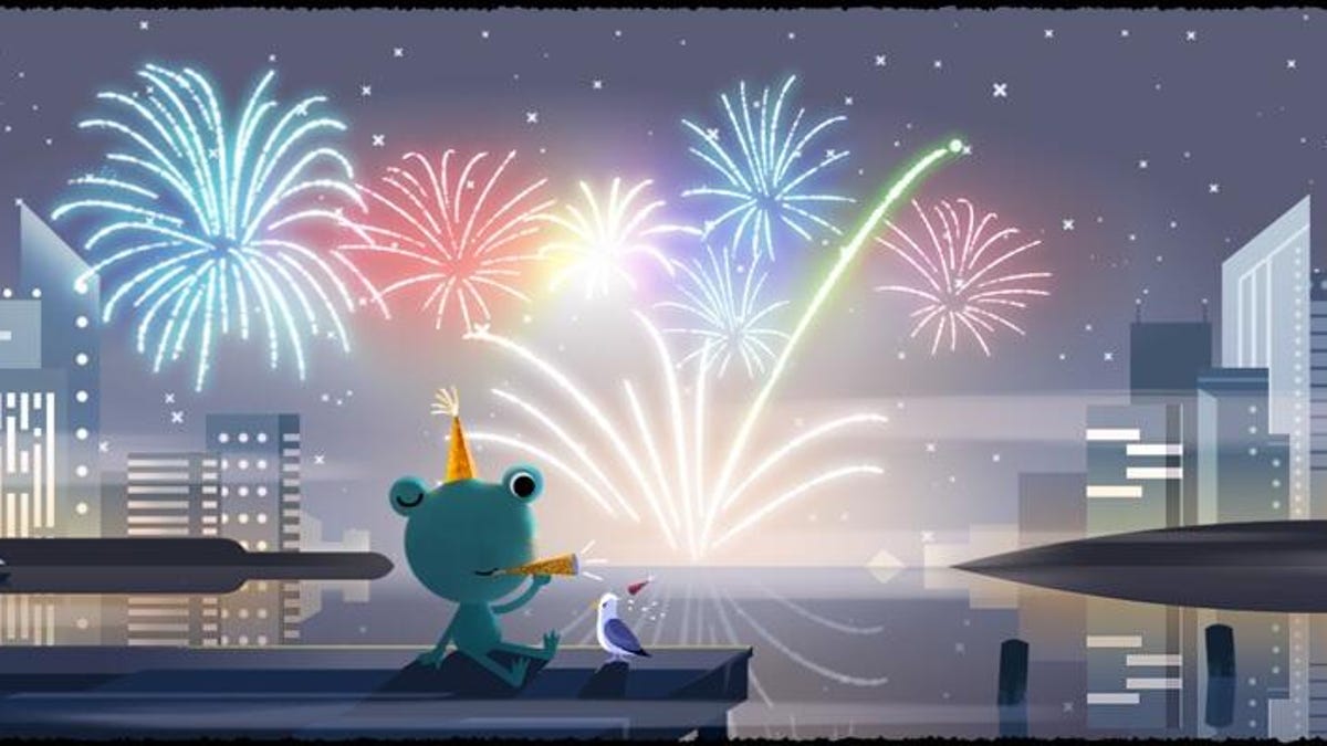 Google Doodle New Year's Eve