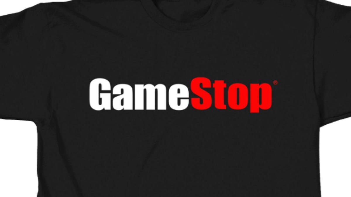 GameStop logo on a T-shirt