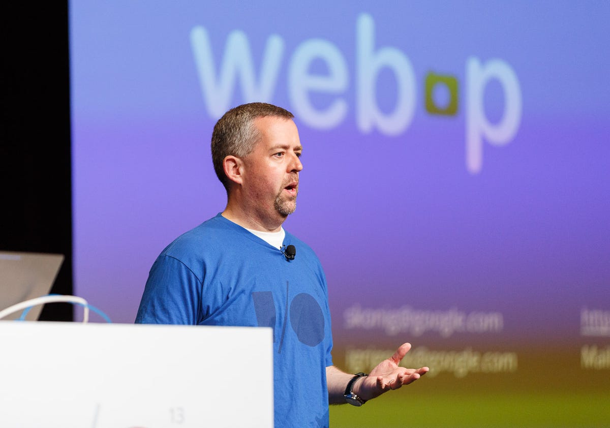 Stephen Konig, a Google product manager, discusses the WebP image format at Google I/O 2013.