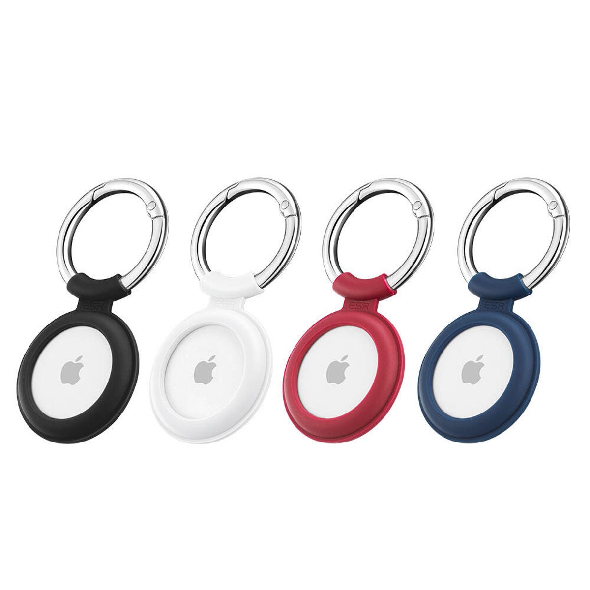 Four colors of silicone AirTag accessories