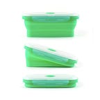 Collapsible silicone food storage containers