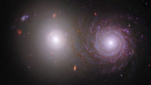 Webb, Hubble Telescopes Team Up for Ethereal View of Dusty Galaxy