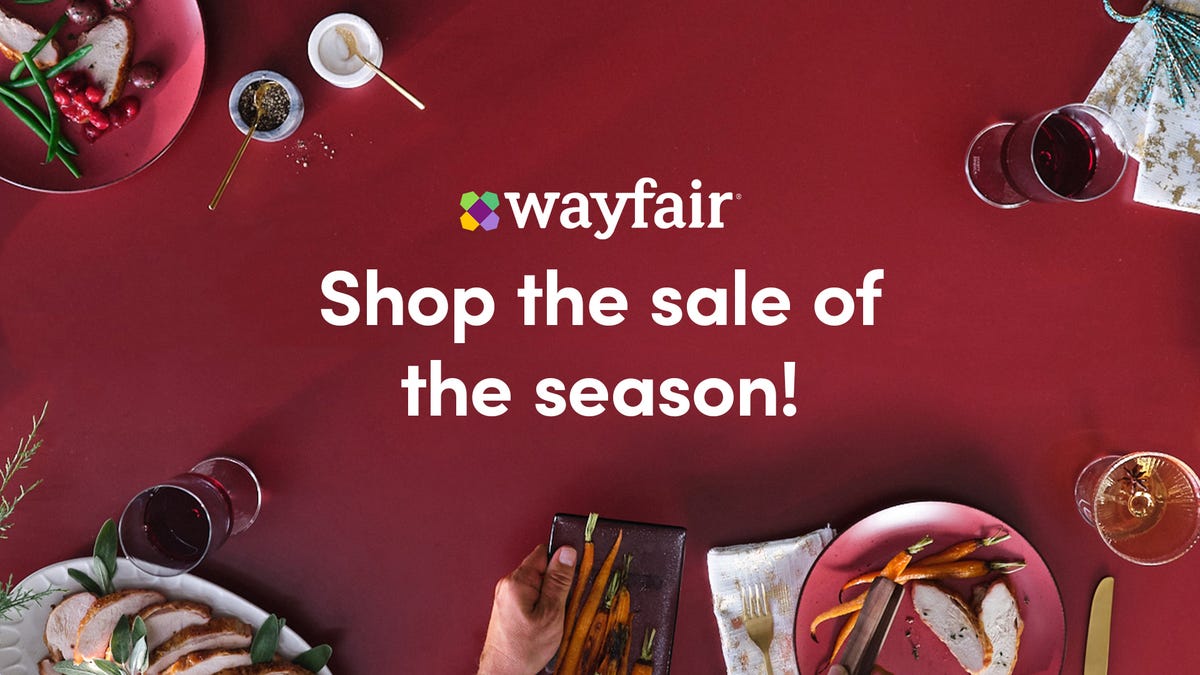 Wayfair branded image with home and outdoor products