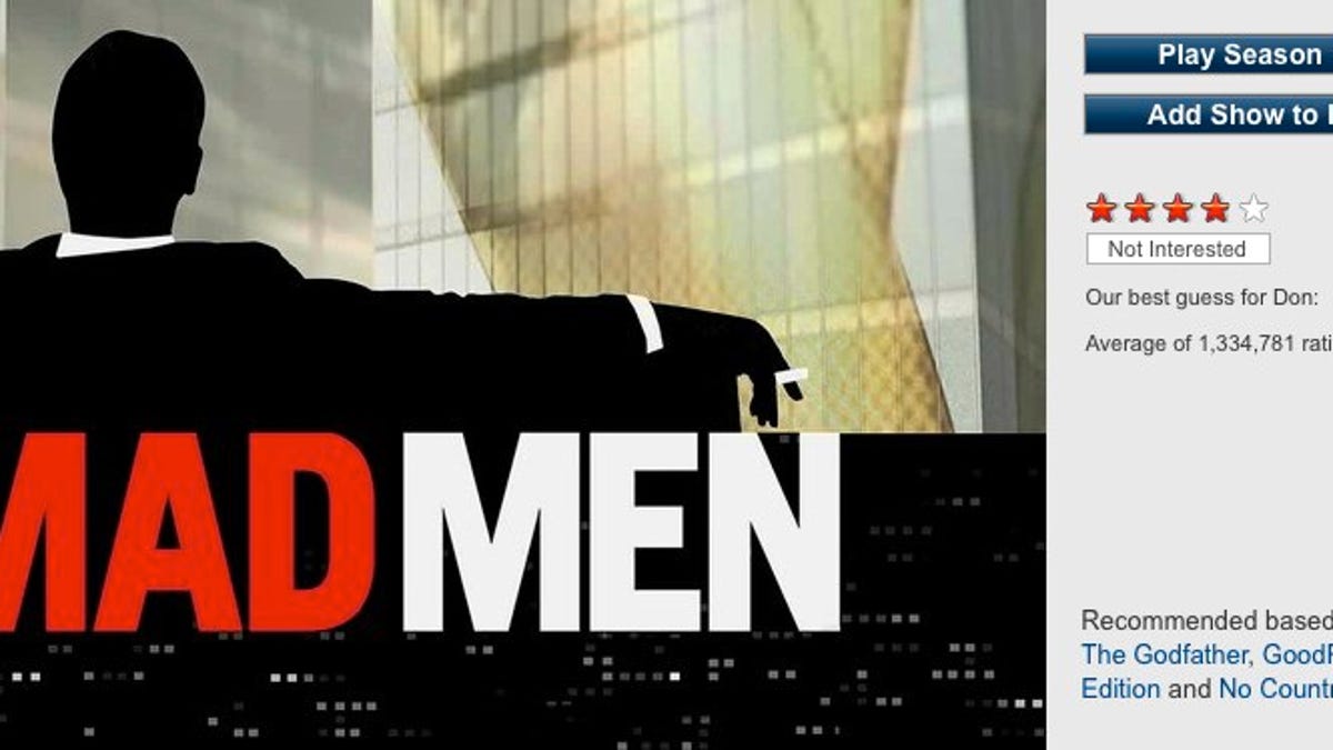 "Mad Men" can now be streamed via Netflix.