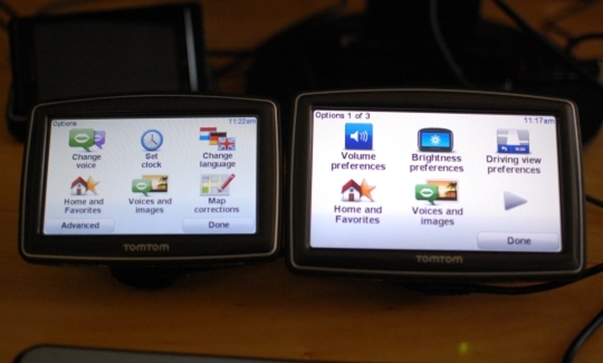 Most of the changes in TomTom's new firmware for the x50 series of GPS devices can be found in the menus.