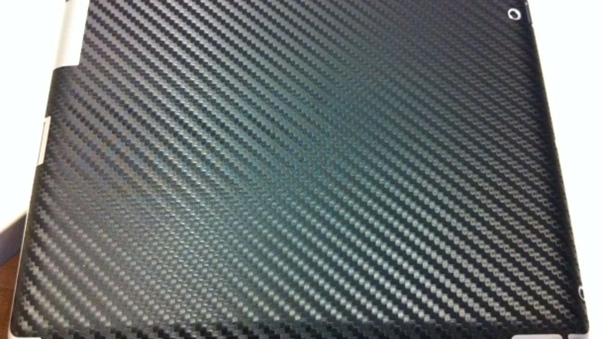 Bodyguardz&apos; faux carbon fiber skin for the iPad 2.