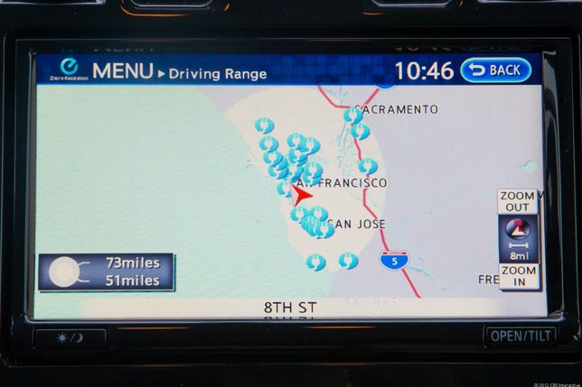 Nissan Leaf navigation system