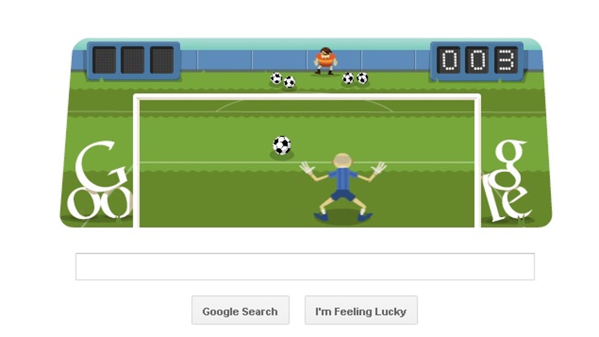 Interactive Google soccer goalie doodle goes for Olympic gold - CNET