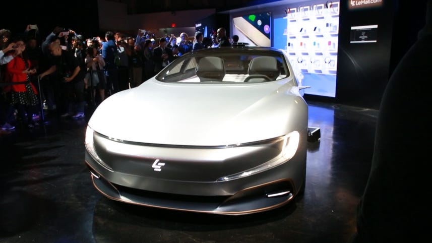 LeEco concept car to drive itself, stream video