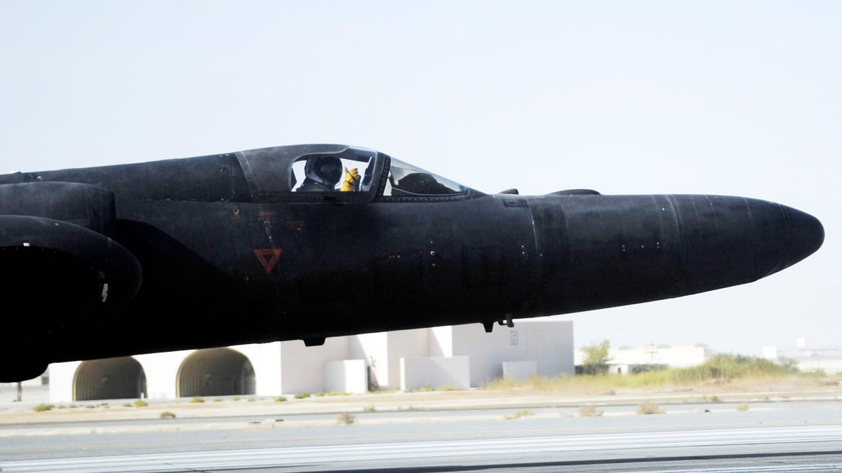 A U-2 pilot at an airfield in Southwest Asia gives the  thumbs-up, signaling that all systems are go for a mission in October 2009.