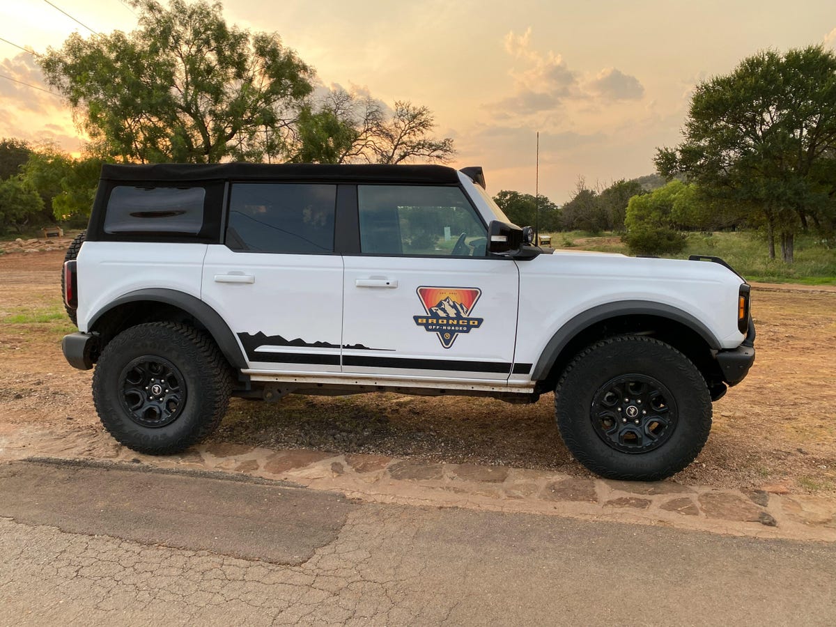 2021 Ford Bronco - white four-door soft top
