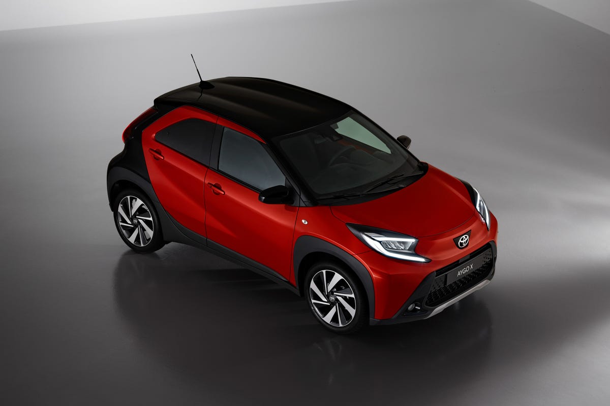 The Toyota Aygo X is a teeny crossover with a canvas sunroof - CNET