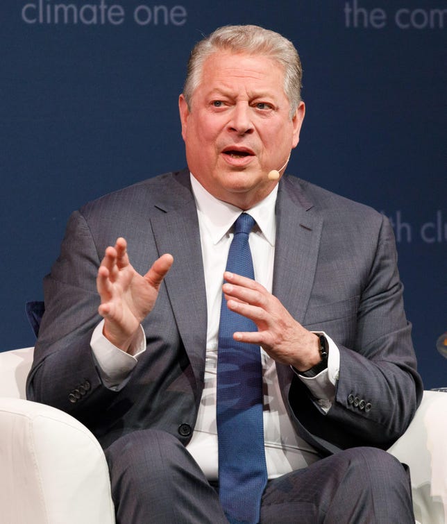 Al Gore promotes his movie, "An Inconvenient Sequel: Truth to Power" in a talk at the Commonwealth Club in San Francisco.