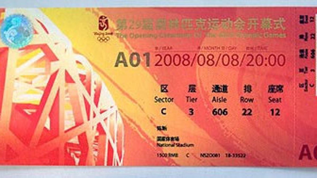 Olympics ticket