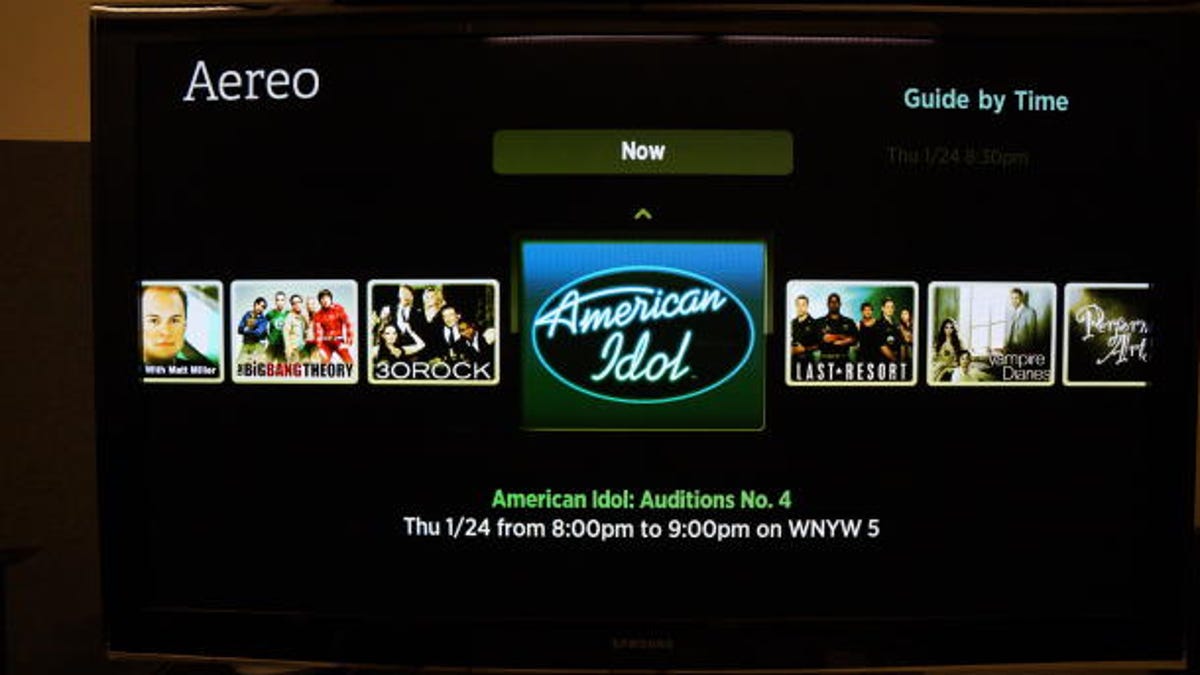 Aereo offers live TV streaming.