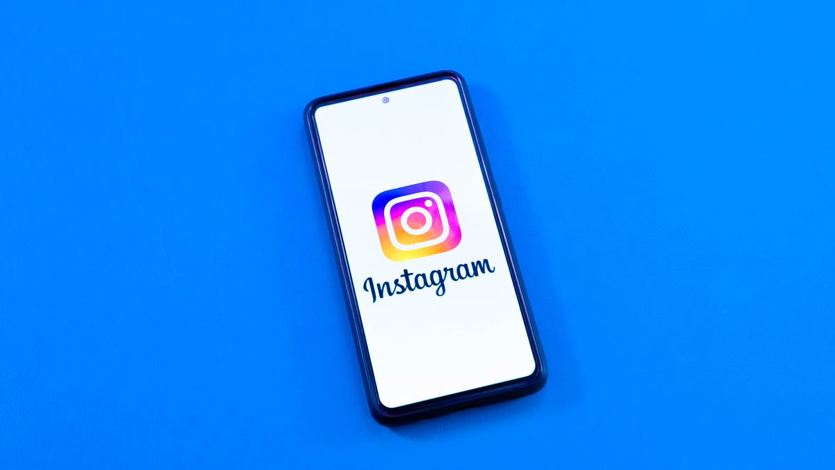 Instagram app logo on a phone screen