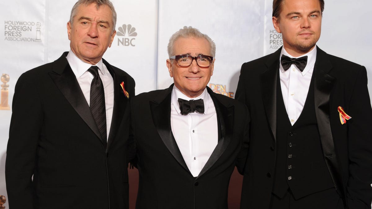 Robert De Niro, Martin Scorsese and Leonardo DiCaprio