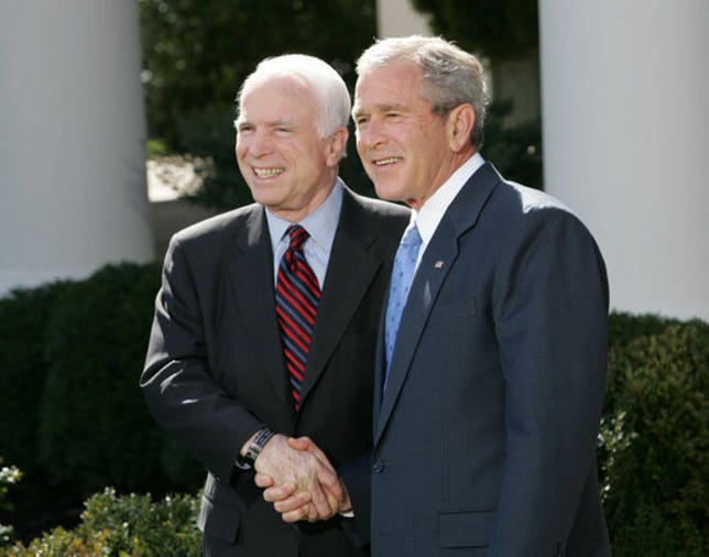McCain and Bush
