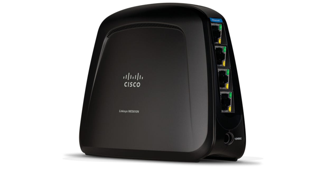 The new Linksys WES610N Wireless-N Dual-Band Entertainment Bridge from Cisco.