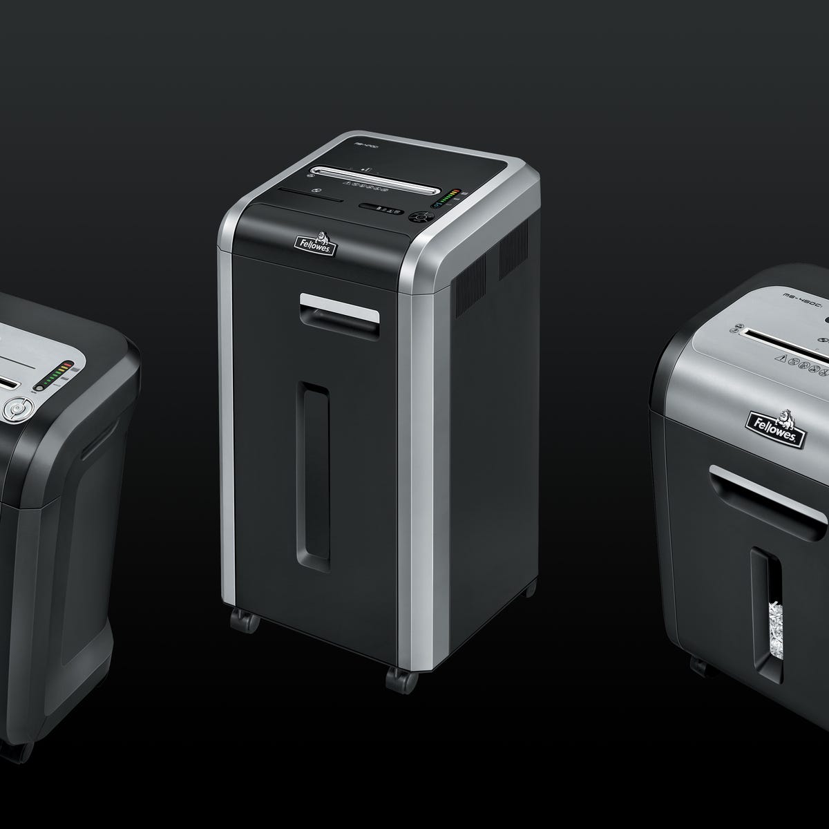 Paper shredders of different sizes