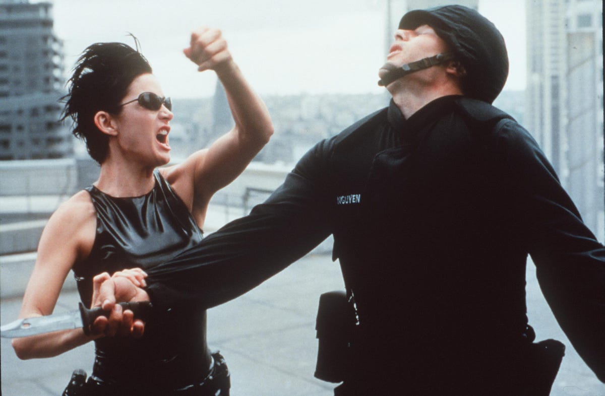 Carrie Anne Moss Stars In The Matrix 1999 Warner Bros And Village Roadshow Film