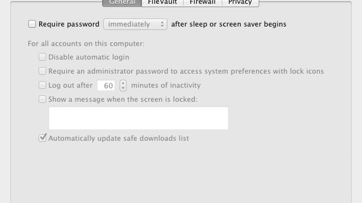 Passware says "automatic login" should not be enabled.