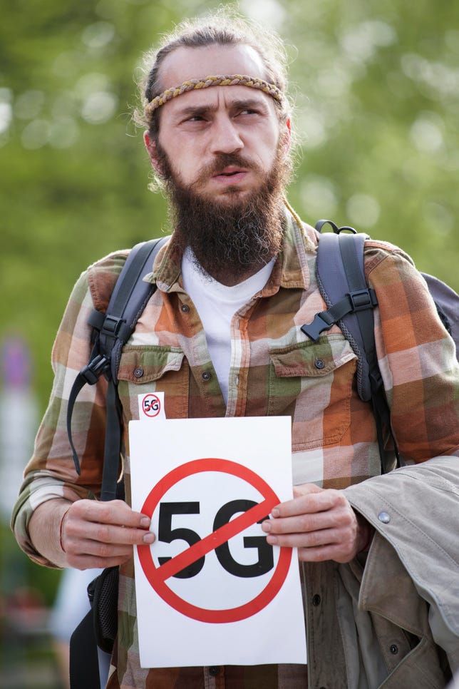 Rally Against 5G Networks In Poland