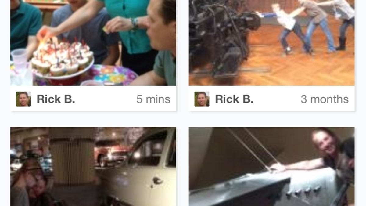 Kicksend looks a lot like Instagram, but it's designed solely for sharing big batches of photos.