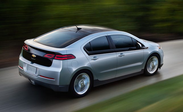 The Chevy Volt:coming to GE's electric vehicle fleet.