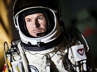Extreme skydiver Felix Baumgartner has been training for five years -- and enduring delay after delay -- to make a supersonic freefall. On Sunday, October 14, 2012, he gave it his best shot. 
</p><p>
The mission ended at 11:17 a.m. PT today when Baumgartner landed. At first, Baumgartner's Red Bull Stratos team said that the unofficial top speed of the freefall was 1,137 kilometers per hour, or 706 miles per hour. Later, they raised that to 1,342.8 km/h, or 834.4 mph.
</p><p>
The team's expectation was that 690 mph would be sufficient to get Baumgartner to Mach 1 -- a somewhat variable standard, depending on elevation, air density, and other factors. But that would handily beat the record for the fastest freefall, which has stood at 614 mph for a half-century.
</p><p>
Baumgartner seems clearly to have set a record for the highest manned balloon flight and the highest freefall, having jumped from at altitude of 128,097 feet. The duration of the freefall, 4 minutes and 19 seconds, was just shy of the record (4:36).
