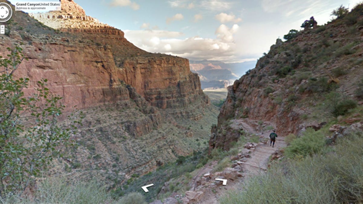 A view of the Grand Canyon from Google Maps.