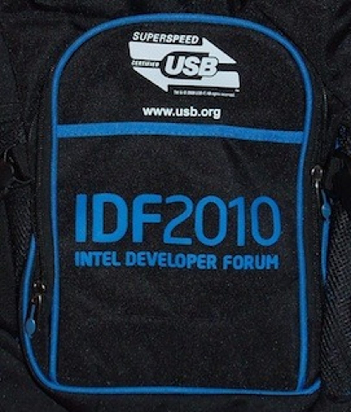 Ironically, USB 3.0 was promoted prominently on Intel Developer Forum bags last week. Ironic because Intel has yet to support the standard in its chipsets.