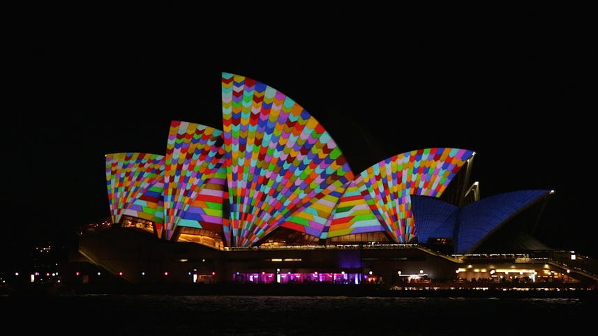 Lighting up the Sydney Opera House