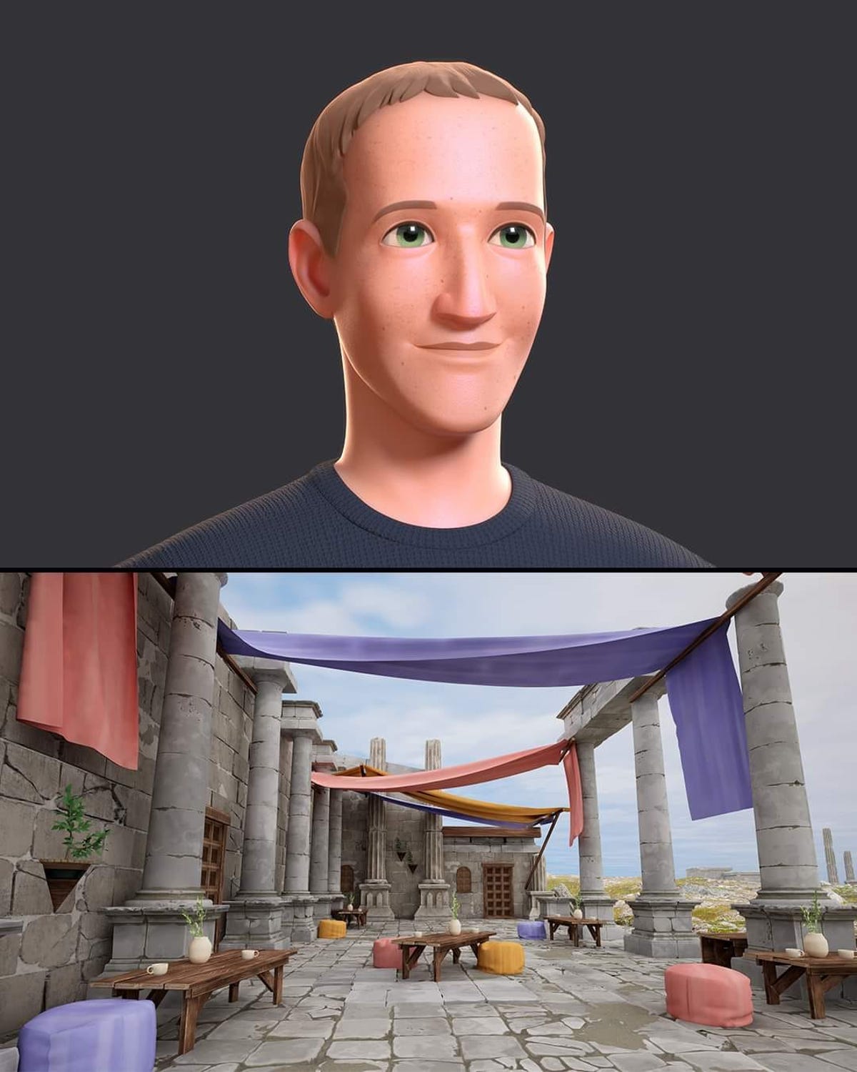 Mark Zuckerberg's avatar in virtual reality