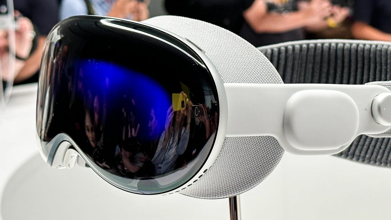 Apple Pro Vision headset hands-on at WWDC 2023 in Cupertino, Calif