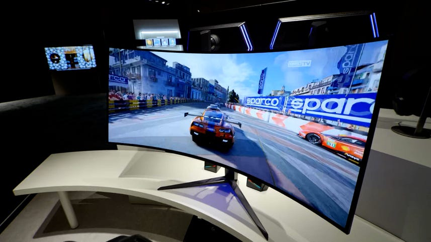 L’écran LG affiche une configuration Sweet Racing avec un écran incurvé de 45 pouces – Vidéo