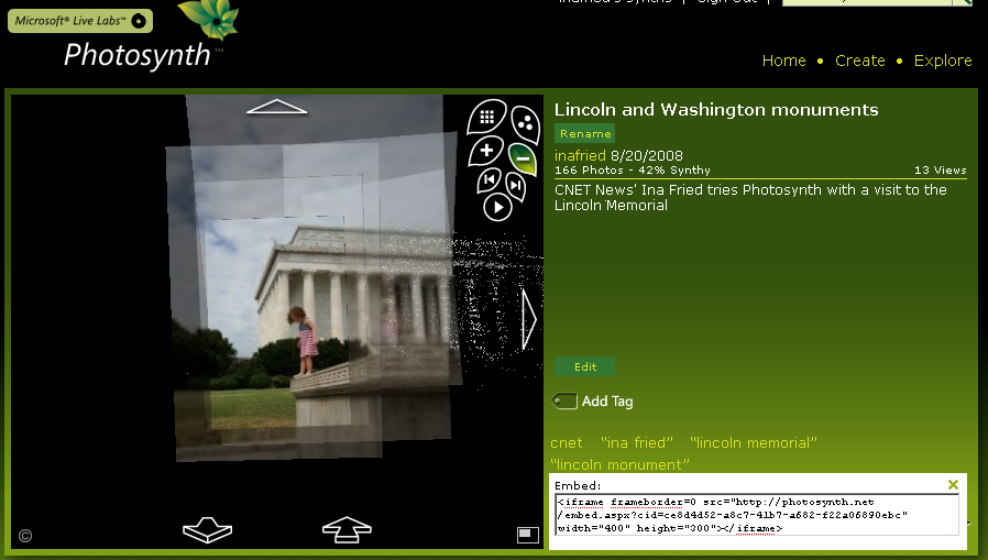 A synth of images of the Lincoln Memorial.